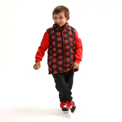 MARVEL - Parka Niño Spiderman Multi Logo Negro