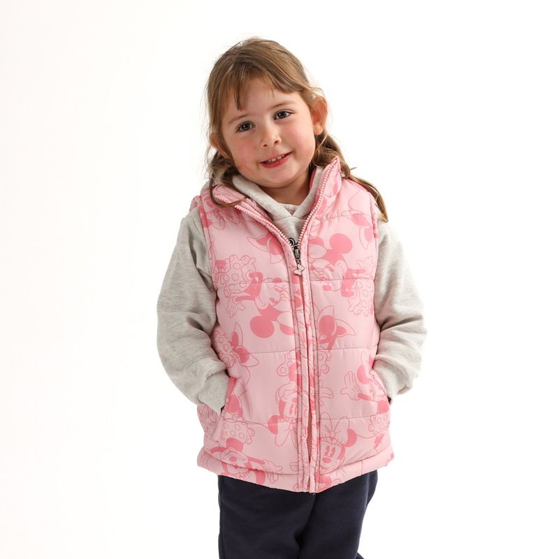 DISNEY - Parka Niña Minnie Details Rosado Disney