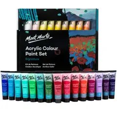 MONT MARTE - Estuche 36 Pinturas Acrílicas