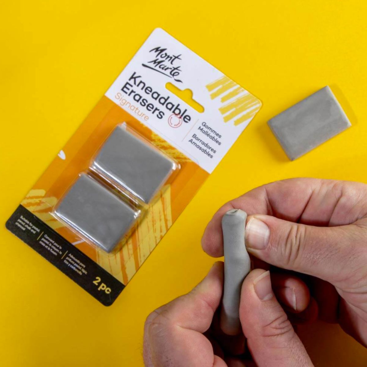 MONT MARTE - Set 2 gomas de borrar amasable