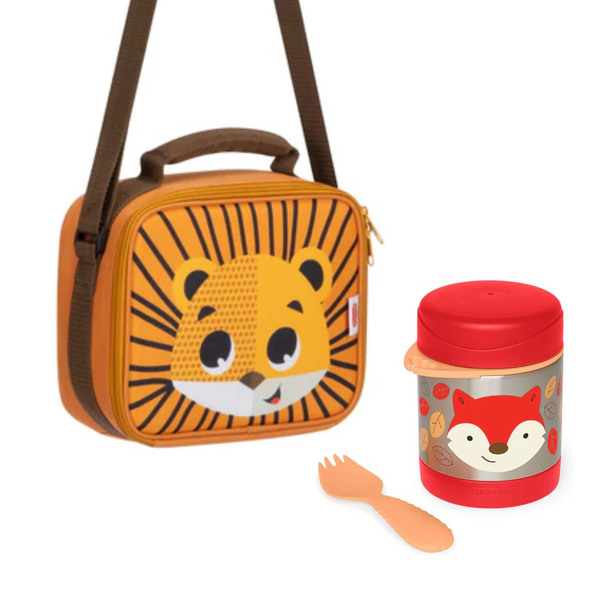 SKIP HOP - Pack Escolar Animales Lonchera + Termo