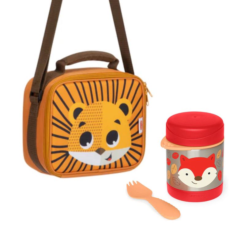 SKIP HOP - Pack Escolar Animales Lonchera + Termo
