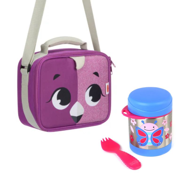 SKIP HOP - Pack Escolar Animales Lonchera + Termo