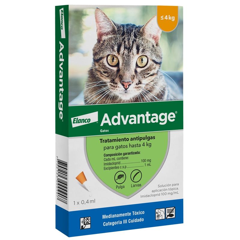 ELANCO - Advantage para gatos hasta 4kg
