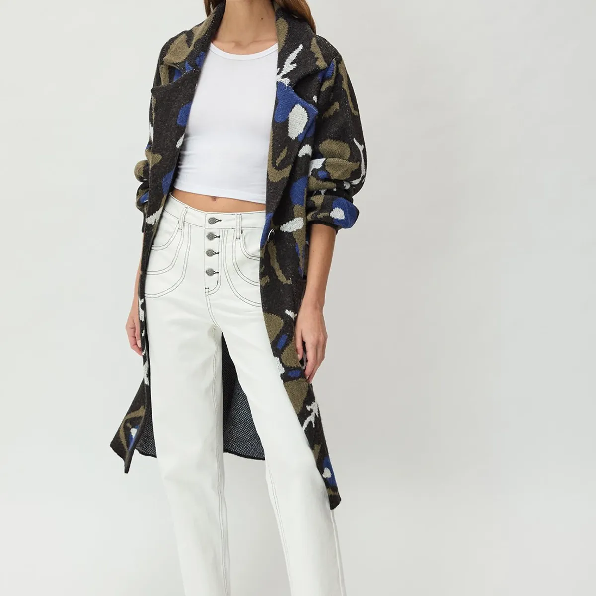 IO - Cardigan Azulino Mujer Io