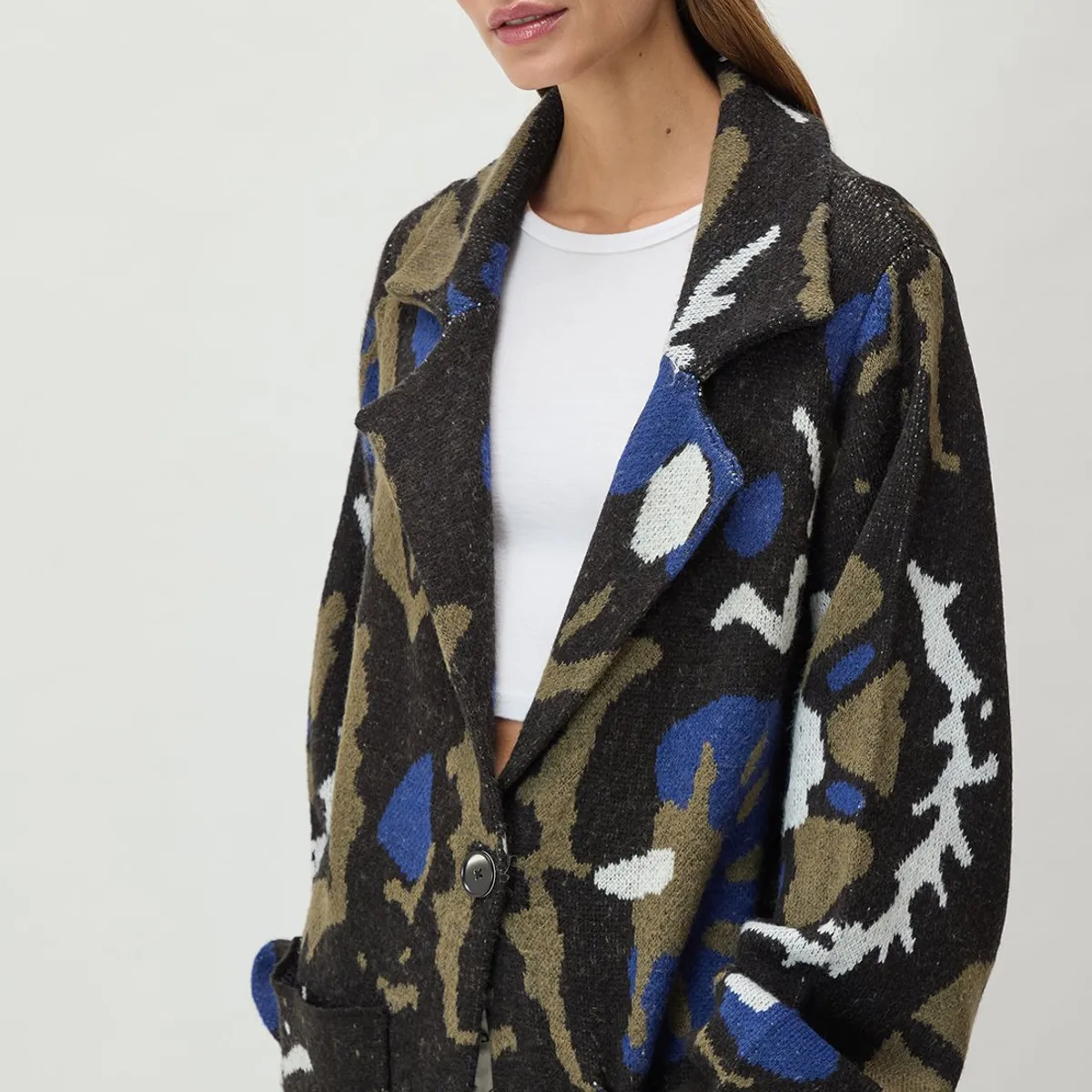 IO - Cardigan Azulino Mujer Io