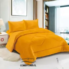 GENERICO - PLUSH POLAR MOSTAZA DOS PLAZAS CHIPORRO