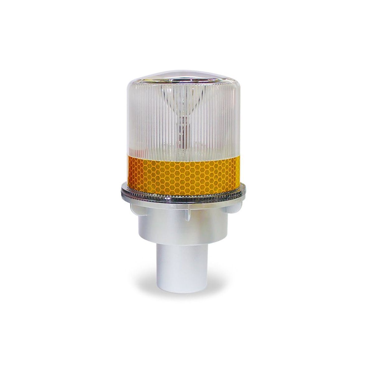 QRUBBER - Baliza destellante solar led color amarillo QRubber