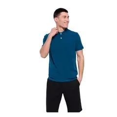MPROPIA - Polera Piqué Hombre Textura Suave Botones 001