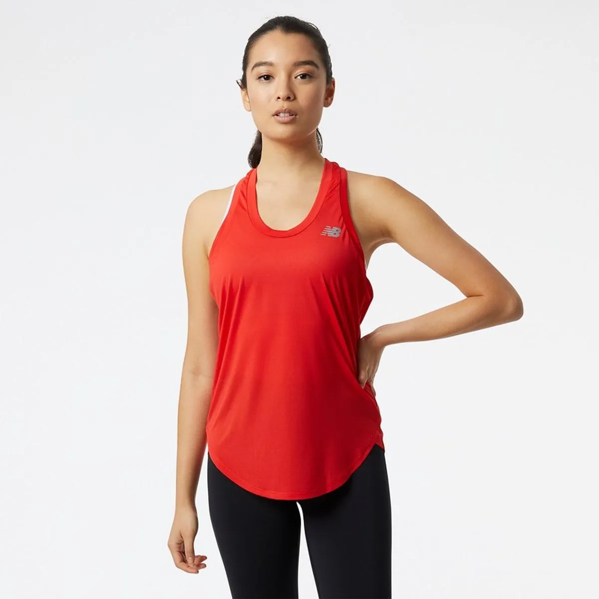 NEW BALANCE - Polera Sin Mangas Running Mujer New Balance Accelerate Roja