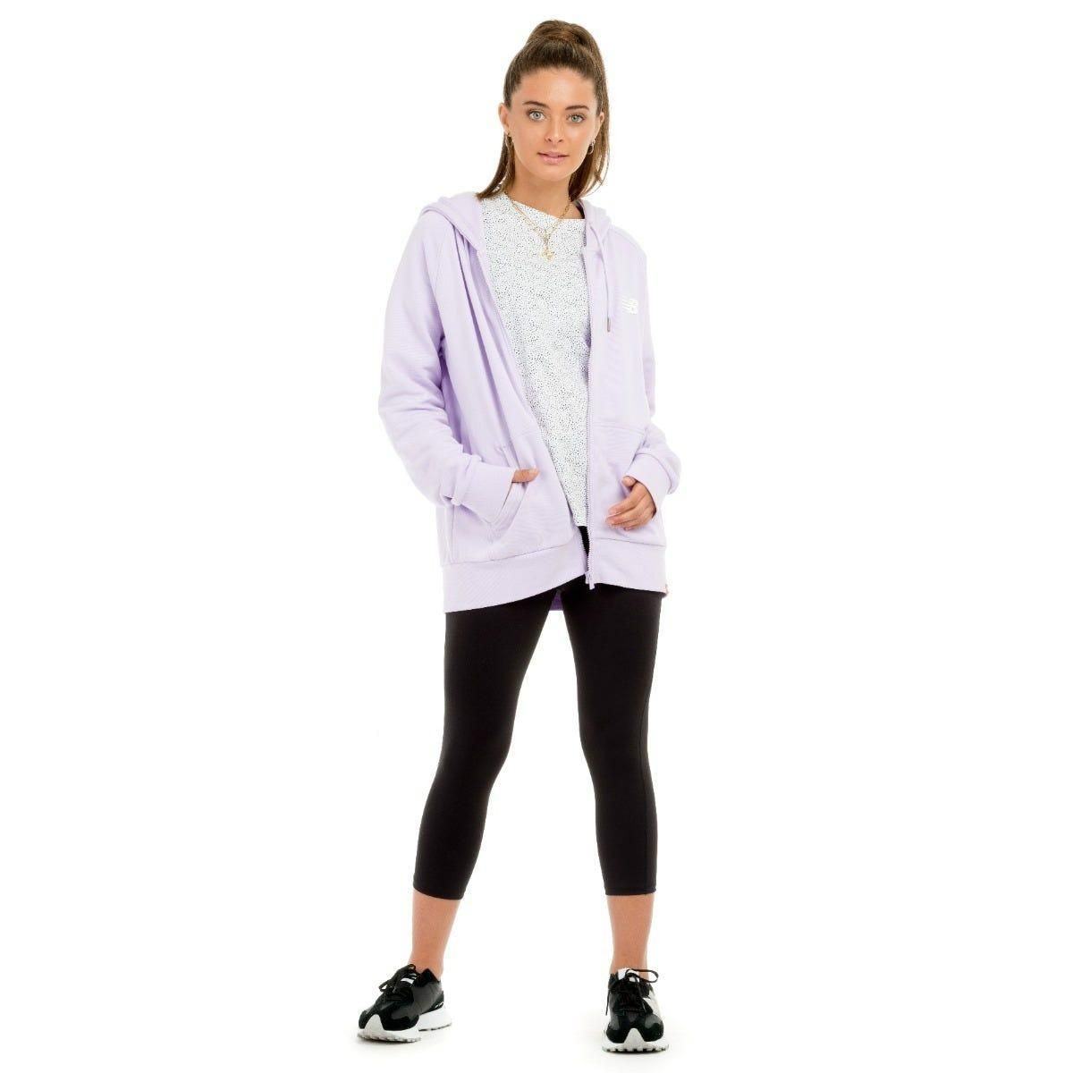 NEW BALANCE - Polerón Lifestyle Mujer New Balance Lila