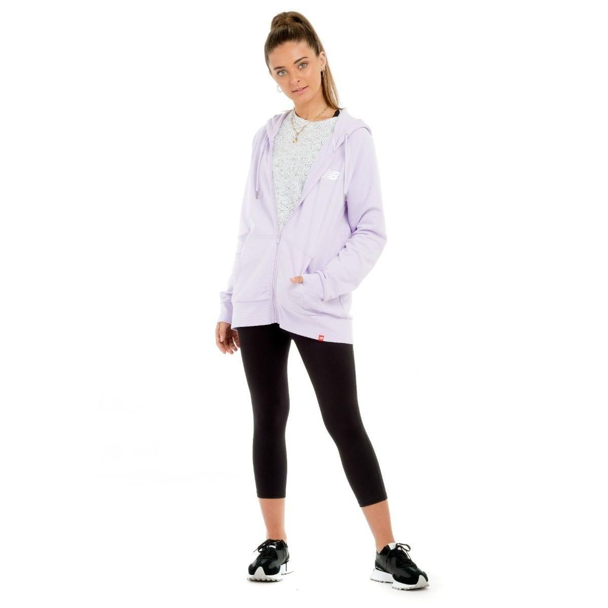 NEW BALANCE - Polerón Lifestyle Mujer New Balance Lila