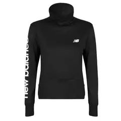 NEW BALANCE - Polerón Running Mujer Negro