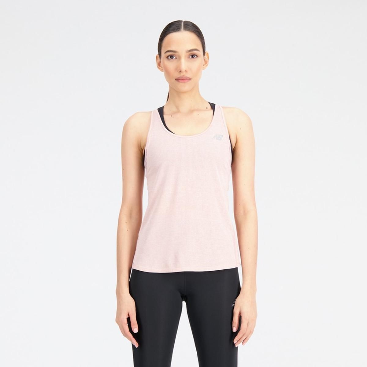 NEW BALANCE - Polera Running Mujer New Balance Impact Run Rosada