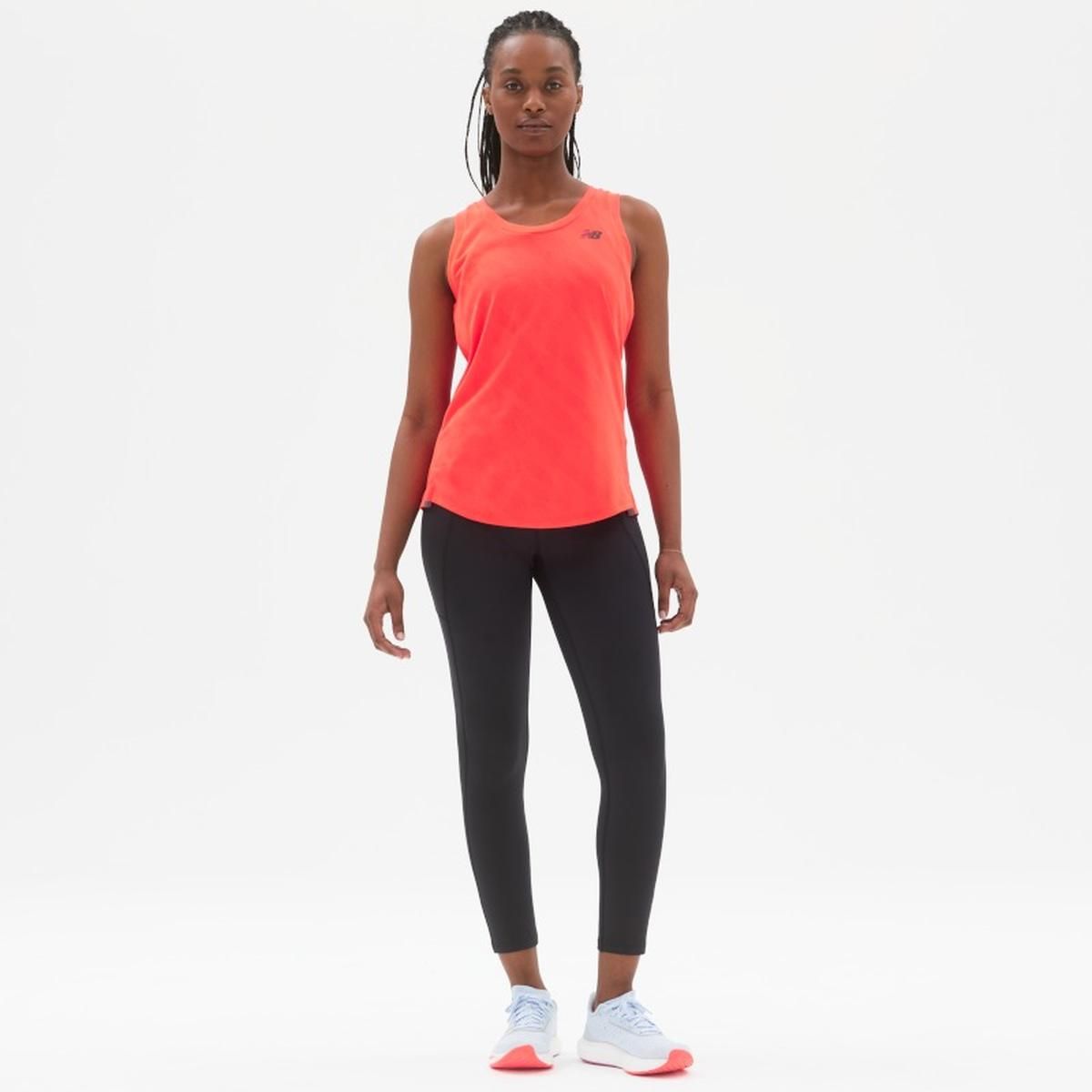 NEW BALANCE - Polera Running Mujer New Balance Speed Jacquard Naranja