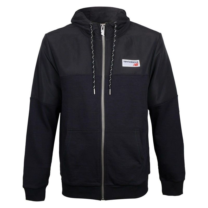 NEW BALANCE - Polerón Lifestyle Hombre New Balance Negro