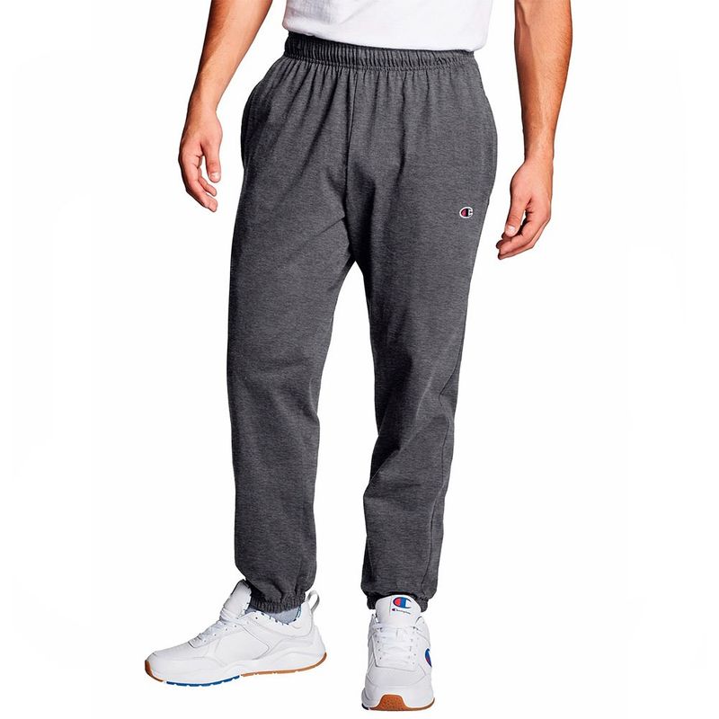 CHAMPION - Jogger Hombre Algodón Gris Oxford Champion