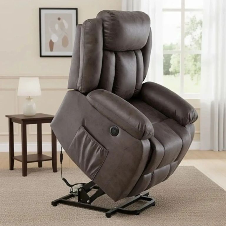 Berger Reclinable Electrico Lift Masaje 8 Puntos Livorno Cafe
