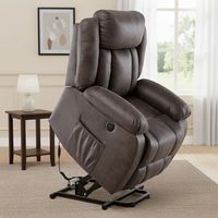 Berger Reclinable Eléctrico Lift Masaje 8 Puntos Livorno Café