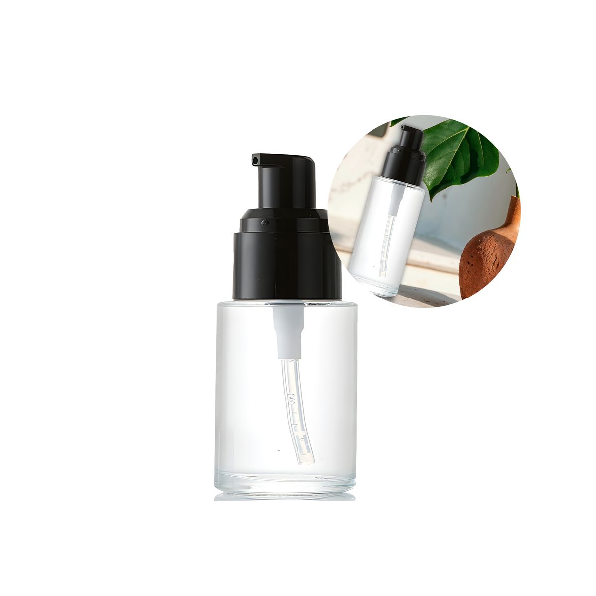 GENERICO - Set 12 Frascos Transparente Bomba De Loción Esencial 50ml