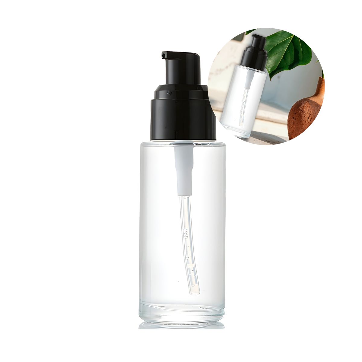 GENERICO - Set 12 Frascos Transparente Bomba De Loción Esencial 100ml