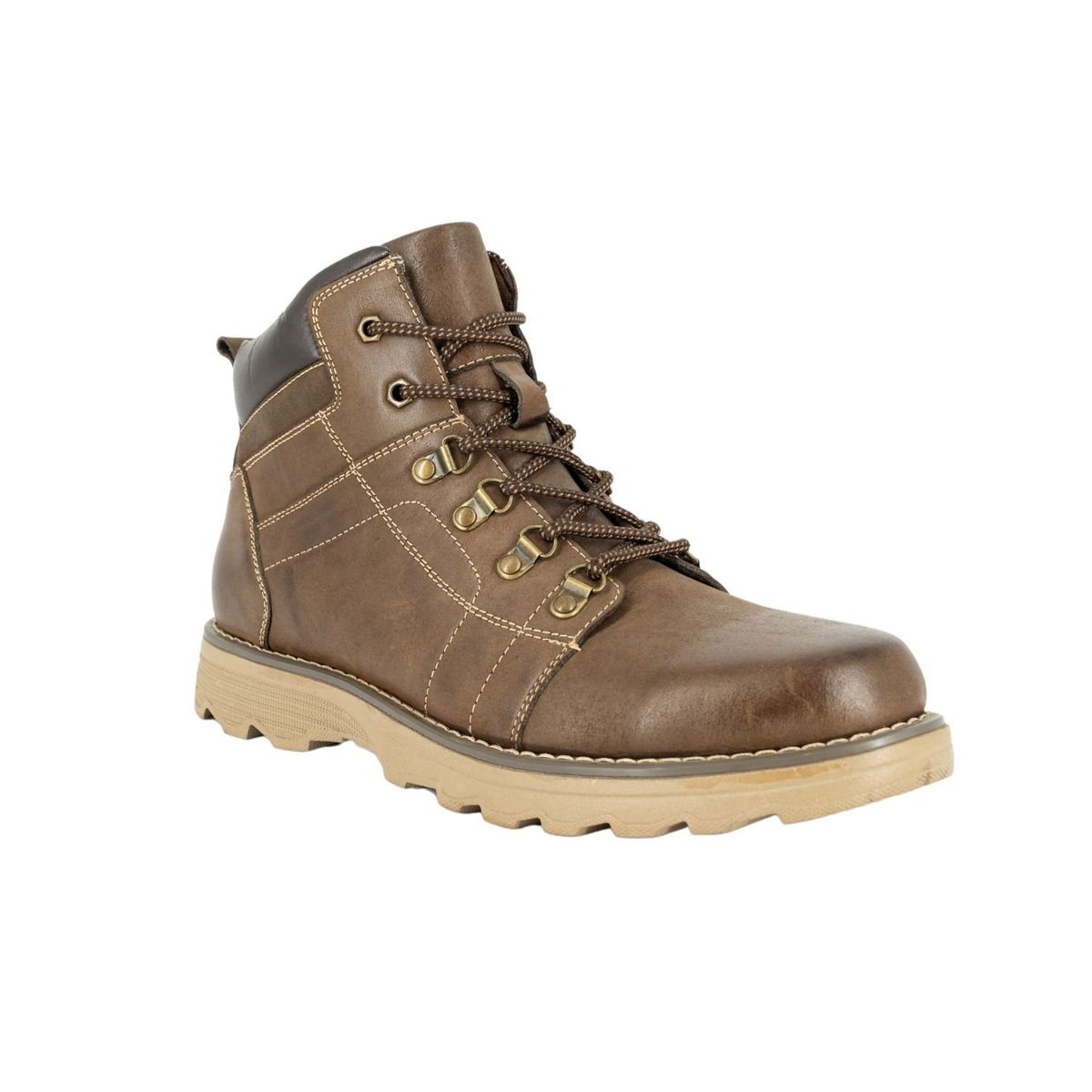 LONDON ADIXT - Botin de Cuero Hombre Café Leon London Adixt