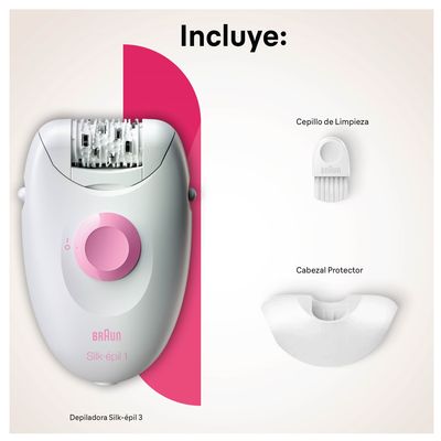 Imagen 2 del producto Depiladora Electrica Silk Épil 1 Rosa
