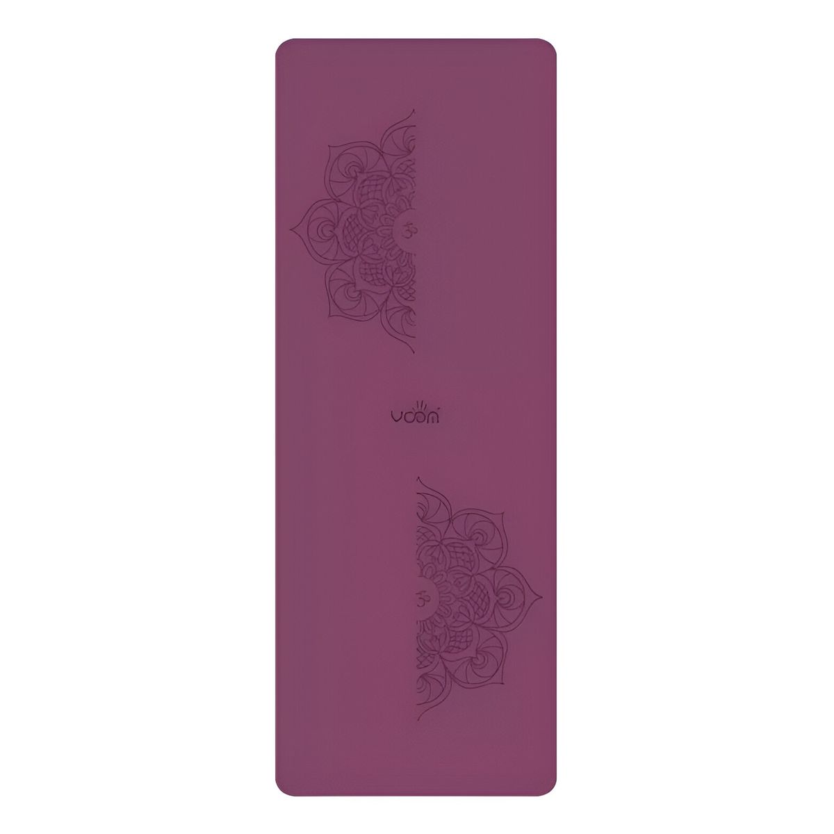 GENERICO - Mat Yoga Caucho Natural Para Ejercicios 5mm - Funda-Violeta