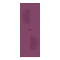 GENERICO - Mat Yoga Caucho Natural Para Ejercicios 5mm - Funda-Violeta