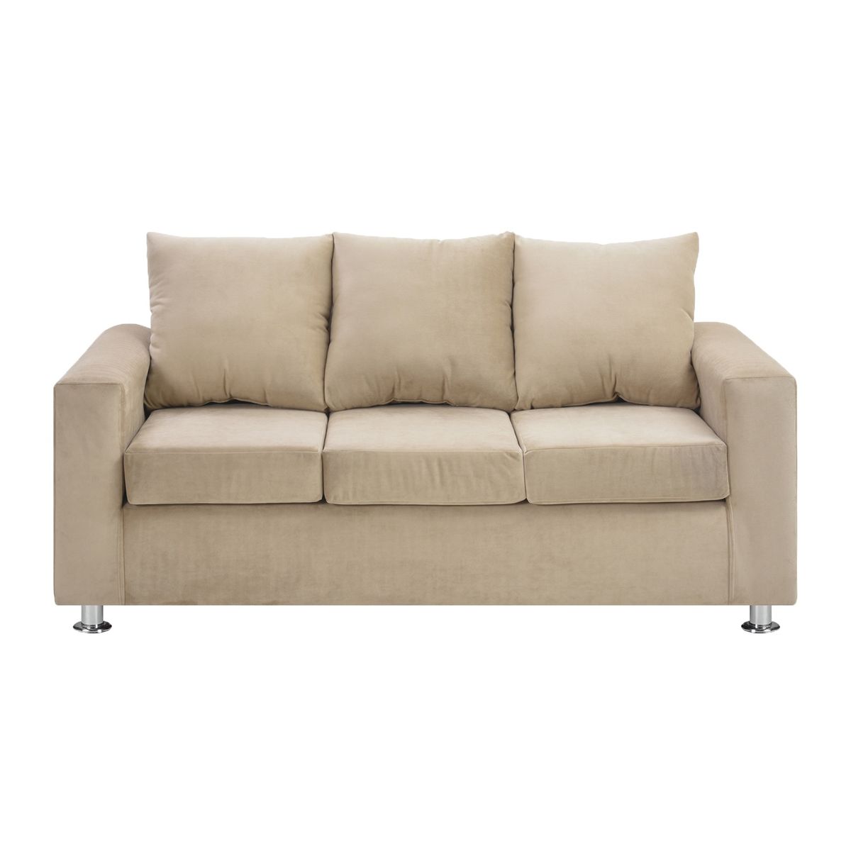 BODEVIR - Sofa Kendy 3C+2 Pouf Felpa 12 Beige