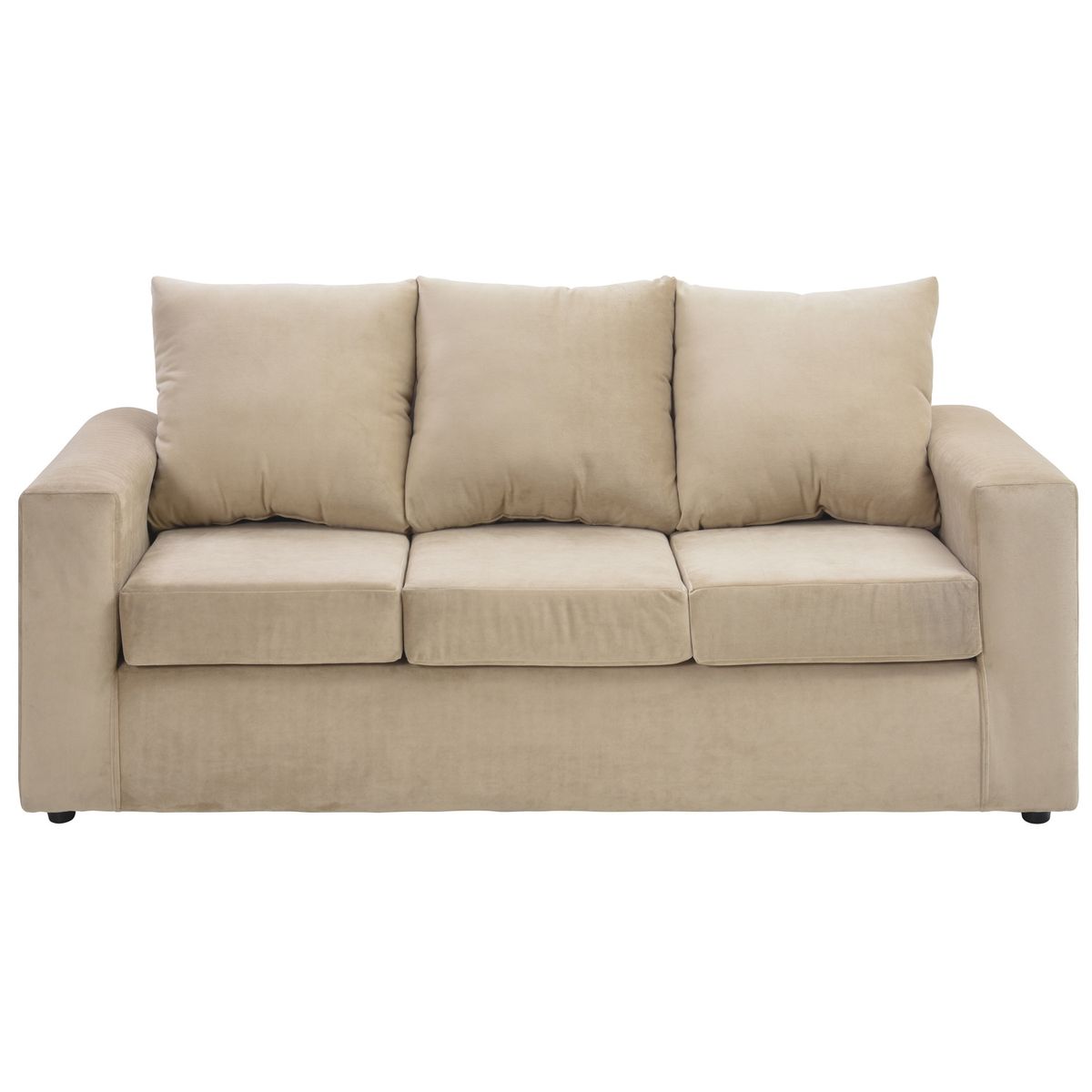 BODEVIR - Sofa Kendy 3C+2 Pouf Felpa 30 Beige