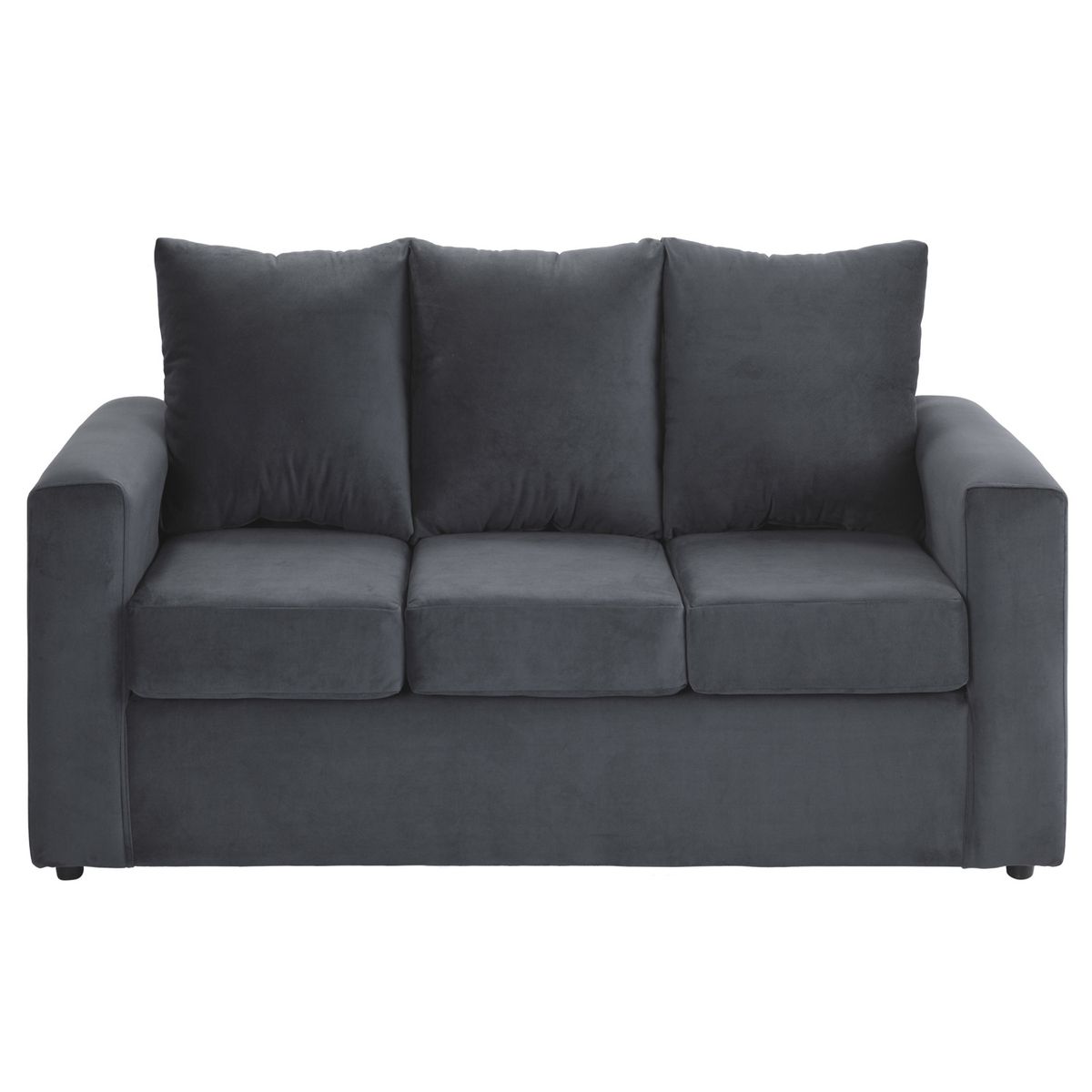 BODEVIR - Sofa Kendy 3C+2 Pouf Felpa 30 Gris