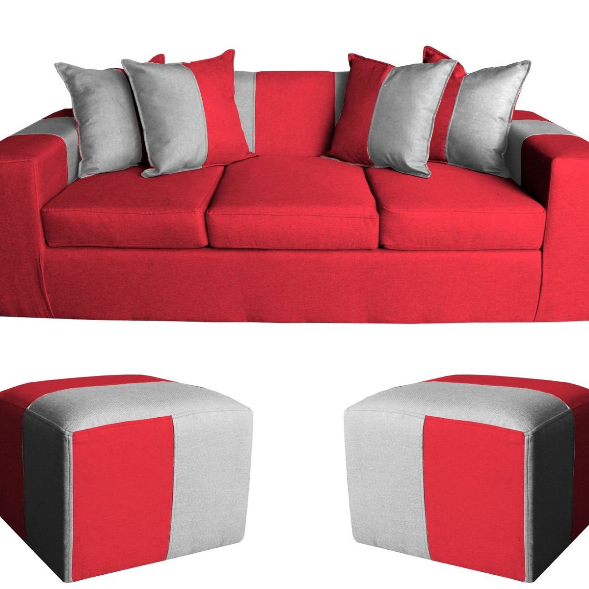 GENERICO - SOFA + PUFF BENJAMIN BURDEOGRIS