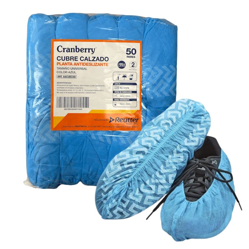 CRANBERRY - Cubrecalzado Desechable Antideslizante 100 Unids Cranberry