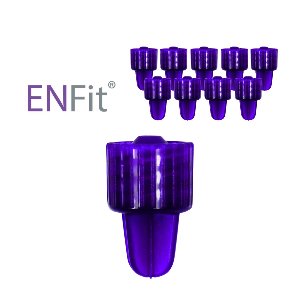 GENERICO - Tapas Jeringa Enfit Enteral Estériles Pack 10 Un