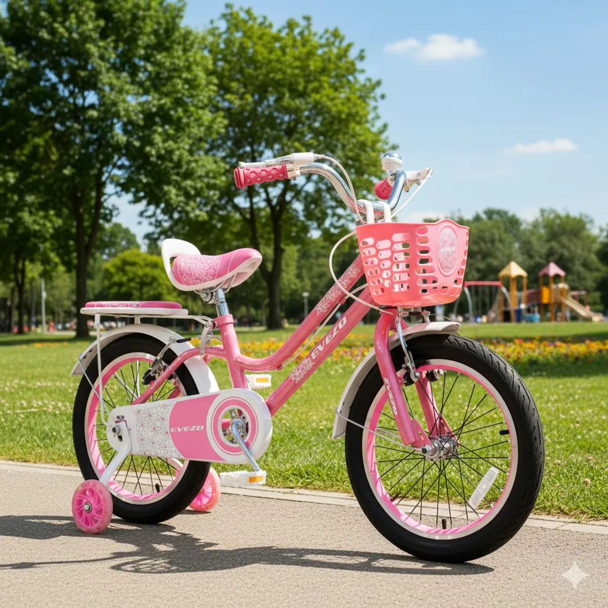 GENERICO - Bicicleta Infantil Aro 16 Niña Rosa