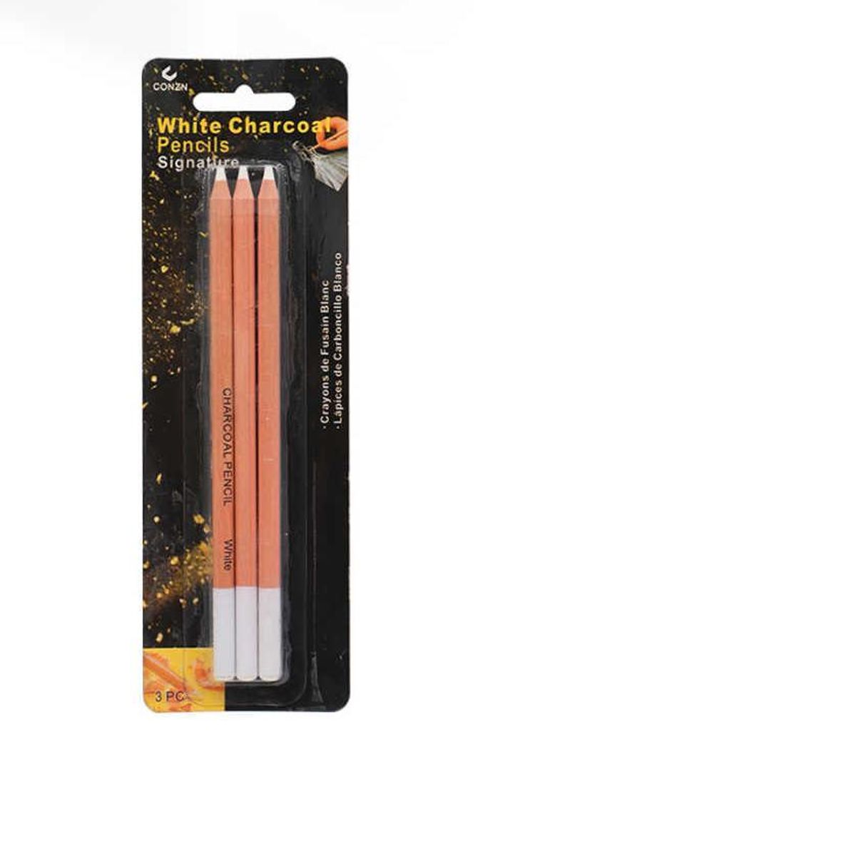 GENERICO - Lápiz Bolígrafo de carbón blanco