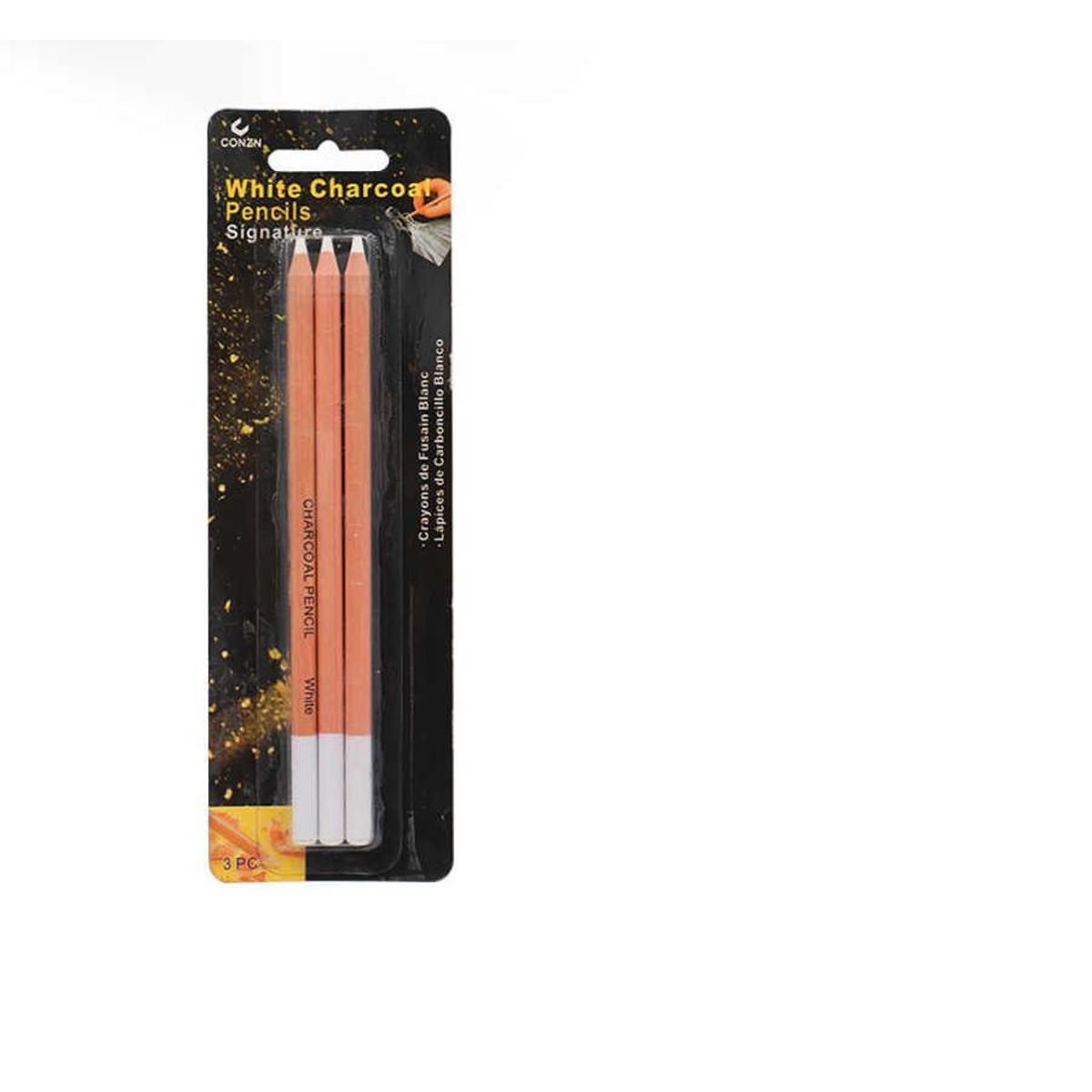 GENERICO - Lápiz Bolígrafo de carbón blanco