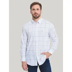 TOMMY HILFIGER - Camisa De Vestir Con Logo Blanco