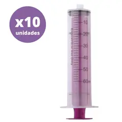 GENERICO - Jeringa Enfit 60ml Enteral Genérica Pack 10 Unidades