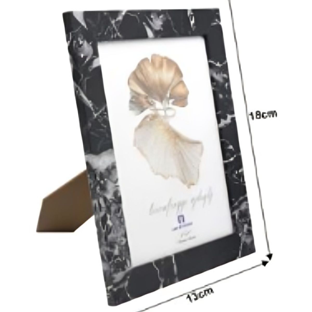 OEM - MARCO MARMOL NEGRO 18X13CM