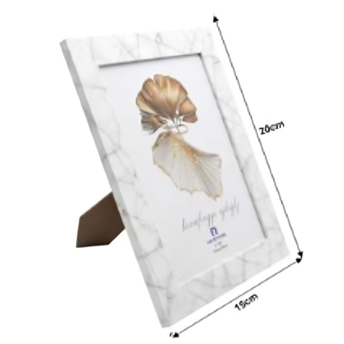 OEM - Marco de Mármol Blanco GH3112 15x20 cm  6x8pulg