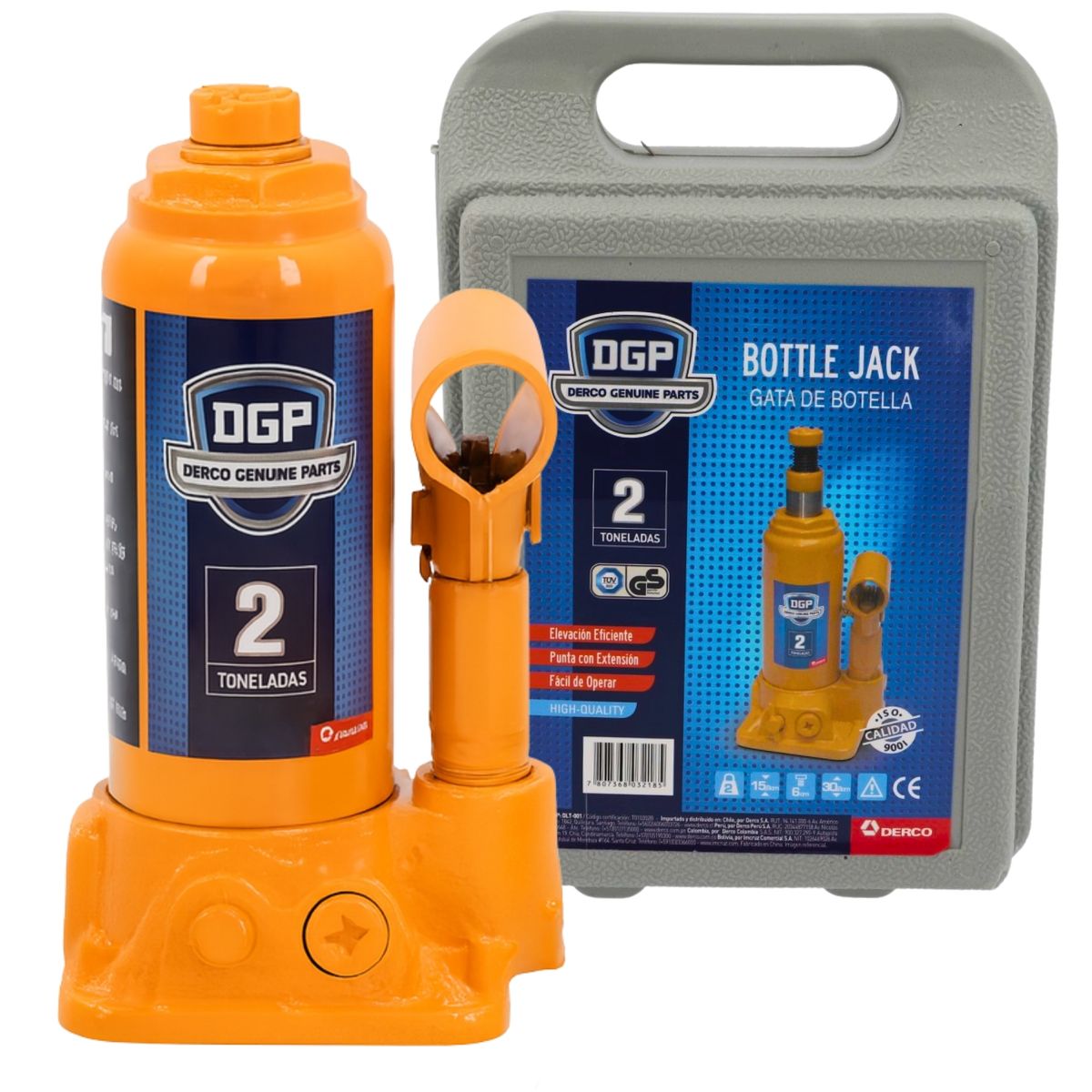 DGP - Gata Hidraulica Botella 2 Toneladas Dgp
