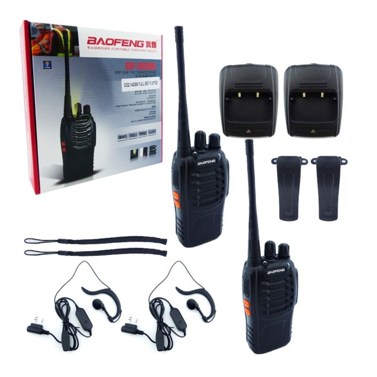 OEM - RADIO HANDY PORTATIL BAOFENG MODBF-888S