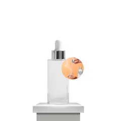 GENERICO - Set 12 Frascos Esencia Pipeta Gotero Goma Tapa Plateada 50ml