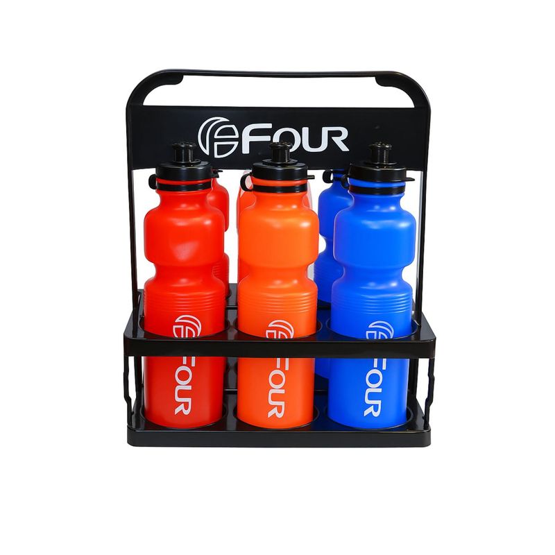 FOUR - Pack Porta Botellas Hidratación + 6 Botellas 700ml