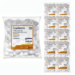 CRANBERRY - Pack 1000 Tórulas De Algodón 05g