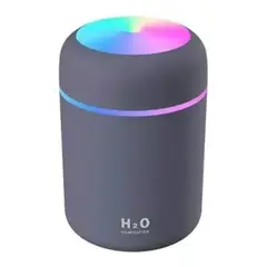 OEM - Humidificador Ultrasónico Luz Led H2O 300ML GRIS