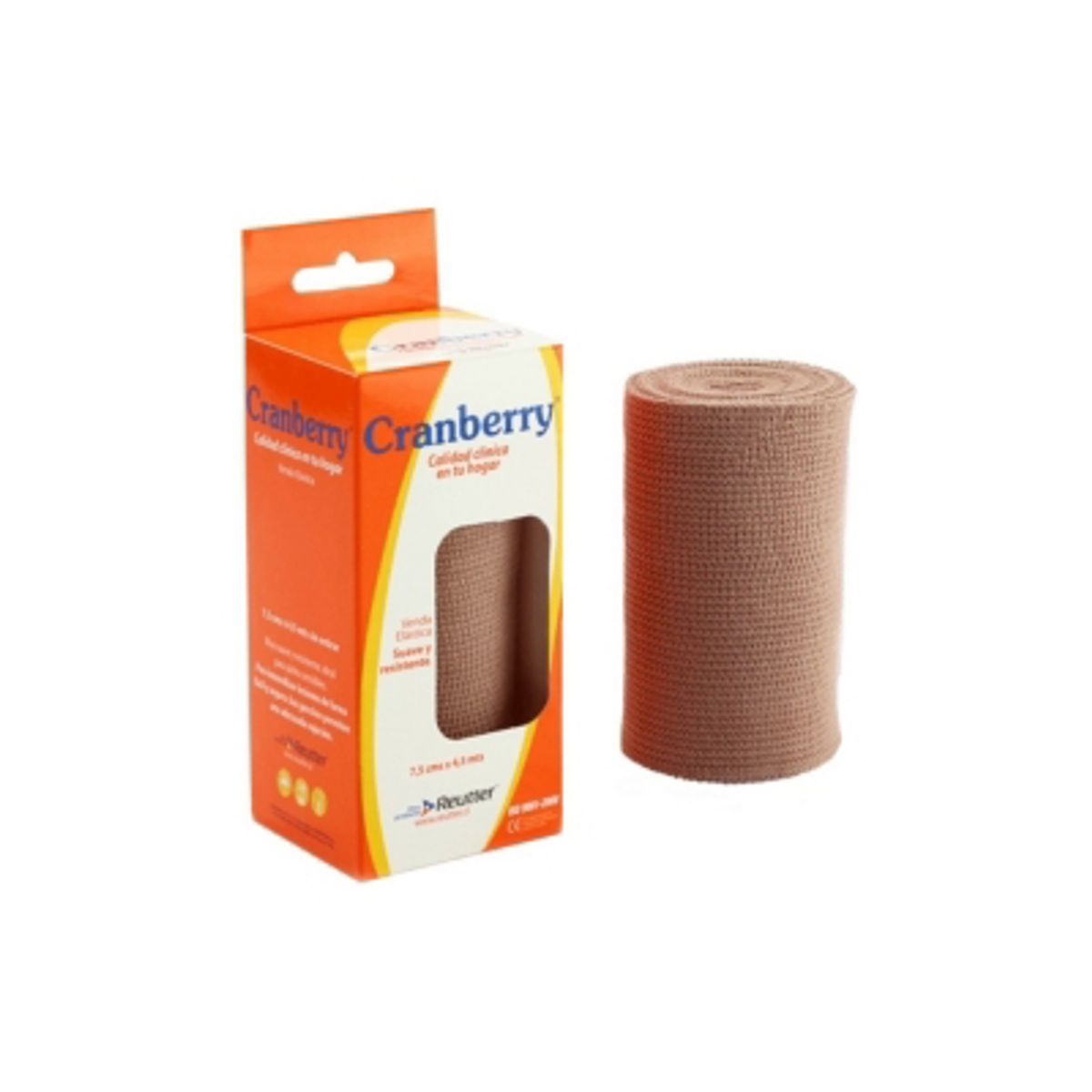 CRANBERRY - Venda Elástica 7,5 cm X 4,5 Mts Cranberry Unidad