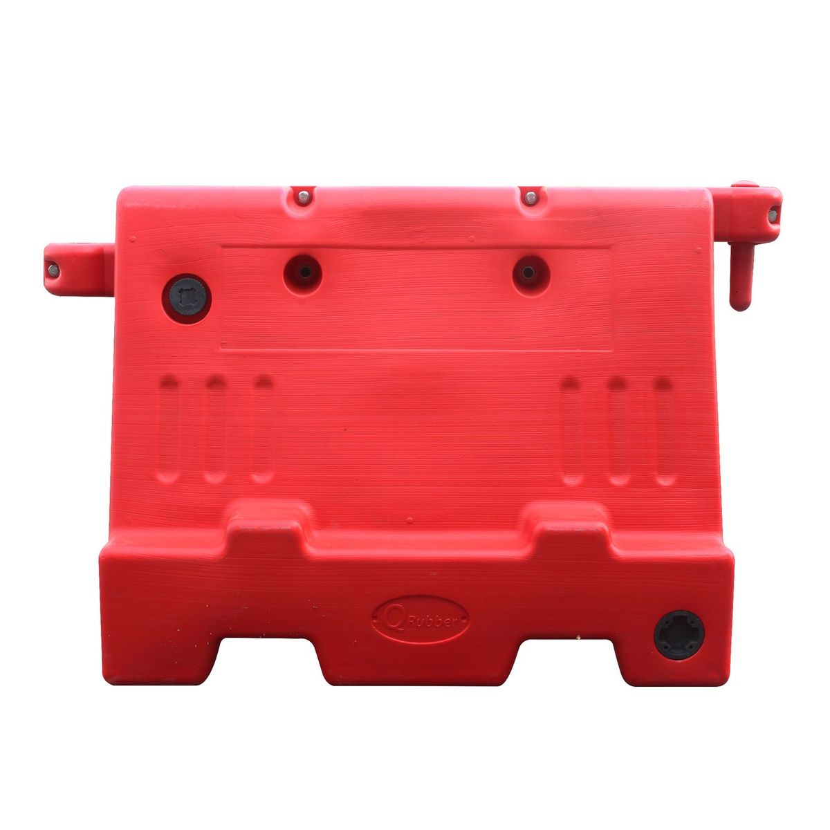 QRUBBER - Barrera New Jersey Apilable Roja 1mt QRubber